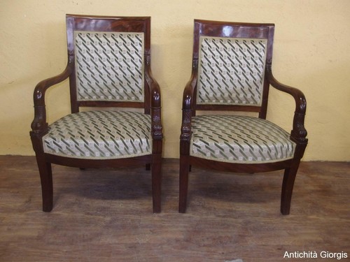 Coppia poltrone stile - poltrone,