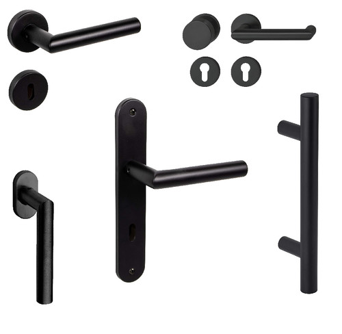 Maniglia porta chapo nero - maniglia,