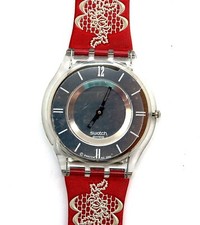 NUOVO Swatch Skin Watch FLAGRANT SFK125P nel 2003 collezione lusso + custodia e documenti