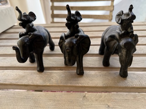 Elefanti legno portafortuna - elefanti,