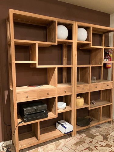 Libreria teak divisibile - divisibile, in