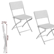 Kit 2Sedie Pieghevoli Metallo