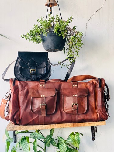 Borsone vera pelle - 24", in