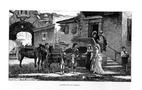 Stampa antica campagna roma - antica, di
