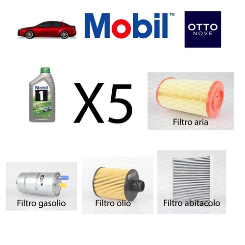 Kit tagliando olio 5w30 - +, 5l