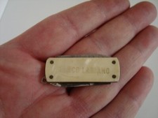 Temperino vintage pieghevole pubblicitario (BANCO LARIANO)