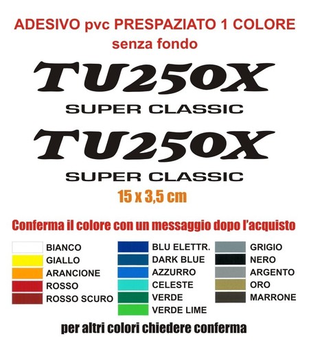 Kit adesivi tu250x - adesivi,