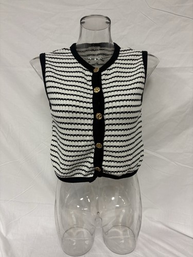 Gilet maglia righe zara - a,