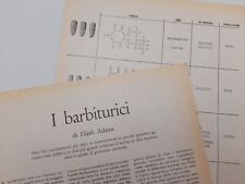 Clipping Ritaglio Articolo del 1958 I Barbiturici di Elijah Adams 