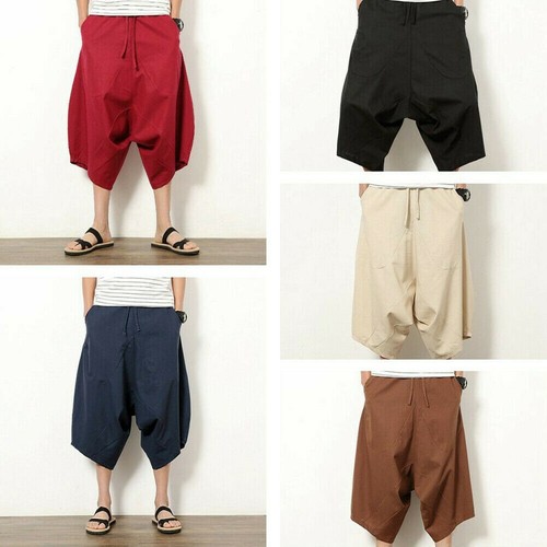 Pantaloni corti uomo lino