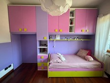 Cameretta x bambini  marca Colombini con 3 letti singoli