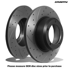 COPPIA DISCHI FRENO POSTERIORI FORATI SCANALATI 298mm PER RANGE ROVER CLASSIC 70-94