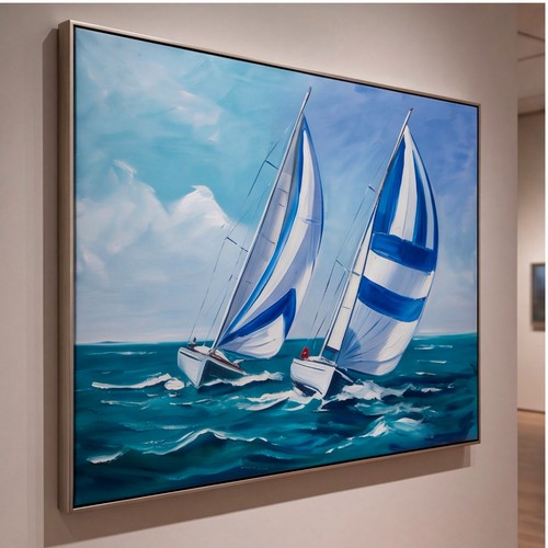 Barca vela costiera blu - barca,