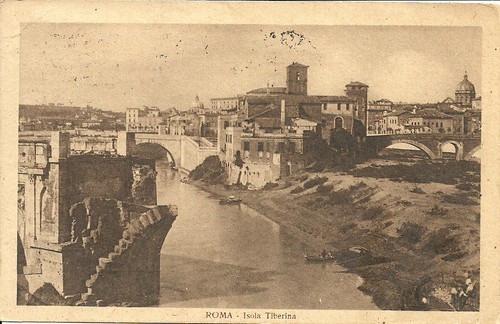 Roma tevere isola tiberina - tevere,