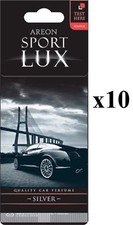 Areon Sport LUX Qualità Profumo/Colonia Cartone Deodorante Auto Argento 10 PK