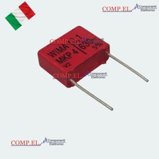 CONDENSATORI POLIESTERE METAL BOX 0,1uF 100nF 630V 104 P. 15mm 5% WIMA MKP 4