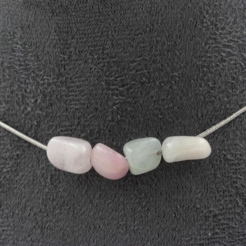 Collana perle berillo - 4,