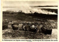 Nella trincea sul lago Wigry Krasnopol sullo sfondo il villaggio di Tartak 1915