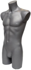 Silver Uomo Sportswear Manichino Busto for Swimwear Fashion and Shopfittings