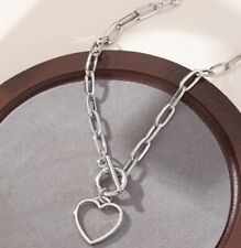 Zara nuovo argento cuore cavo