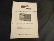 W OW manuale di servizio originale schema elettrico Graetz Fantasia 622 Cantilene 8622 