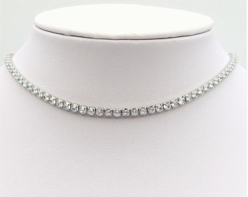 Collana tennis argento o - collana,