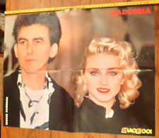 MADONNA / GEORGE HARRISON - MAXI POSTER INSERTO CIAO 2001 (50 X 40 CM circa)