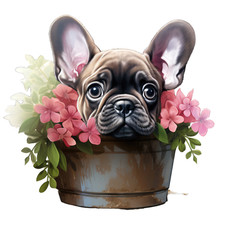 2 adesivi auto Bulldog