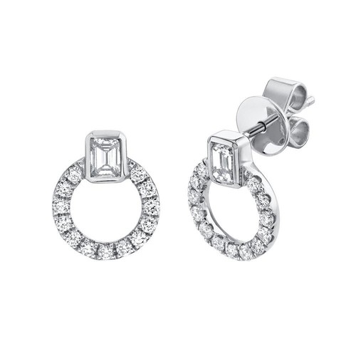 14k oro bianco smeraldo - bianco,