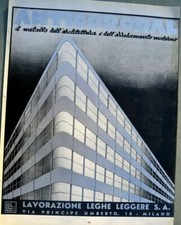 ANTICORODAL, Lavorazione Leghe Leggere, Milano 1937, pubblicità, advert, werbung