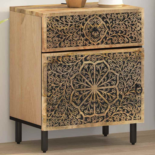 Bedside cabinet natural mango