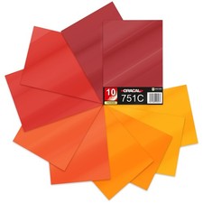 Fogli DIN A4 set di 10 rosso
