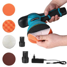 LUCIDATRICE ROTORBITALE  2 BATTERIA DA 12V CON 8 VELOCITA' LEVIGATRICE PER AUTO