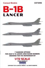 Decals Caracal  1/72 B-1B Lancer