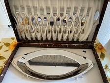 GOTTINGHEN Set 26 posate pesce + Set 14 posate torta ACCIAIO 18/10