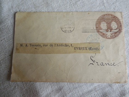 Rare enveloppe pretimbree usa - enveloppe,