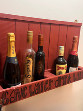 Porta bottiglie artigianale in legno di pallet