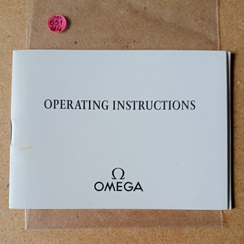 Omega cal 651 libretto - cal.,