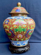 Large potiche cloisonne - potiche, lid