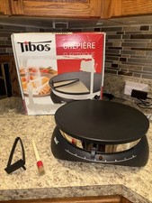 Crepiera elettrica Tibos Krampouz CEBPC2BS Creperie 13" Teflon Made In France