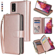 Custodia portafoglio REVVL V 4G LTE 9 slot cerniera per schede cavalletto custodia telefono in pelle pieghevole