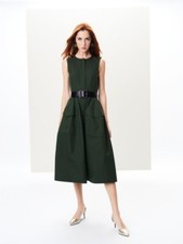 Abito micro-twill Oscar De La