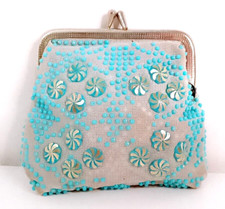 borsellino perline turchese e