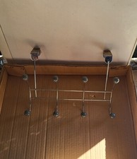 Attaccapanni Per Porta Appendiabiti Acciaio Cromato 8 Posti Appendino