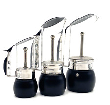 Tris Caffettiera  vintage Moka Inoxpran Bellavista design FlashDue espresso