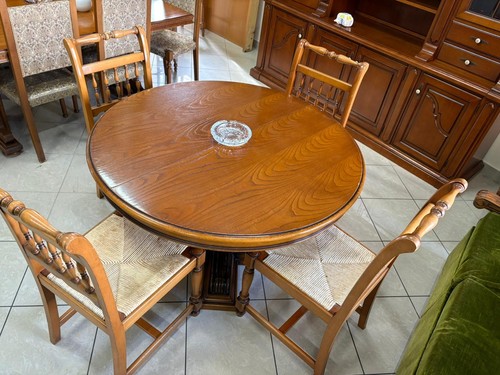 Tavolo rotondo allungabile - rotondo,