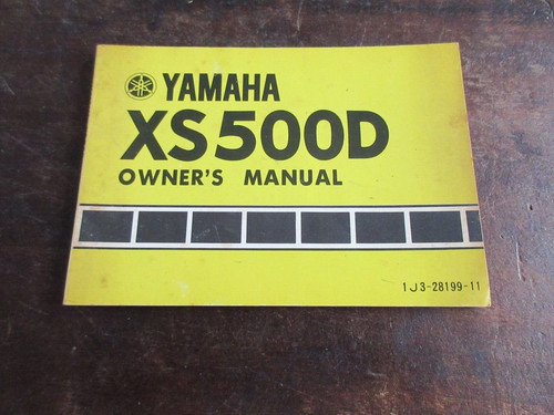Yamaha xs500 xs500d 1976 - yamaha,