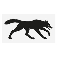 Danese Milano - Cinque , Il Lupo - Stampa Serigrafica - design Enzo Mari 1965