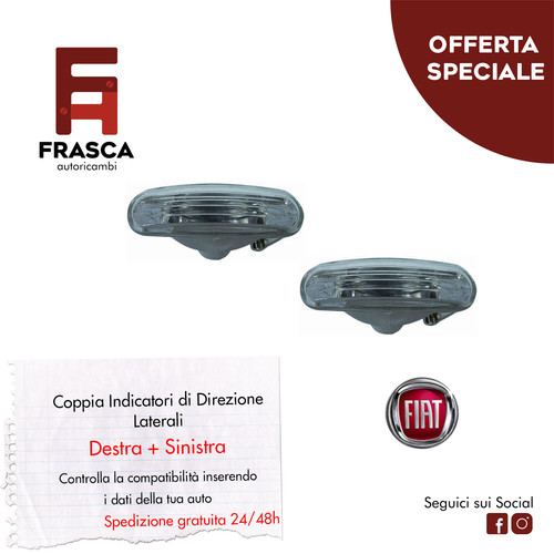 Coppia freccia fanale laterale - freccia,