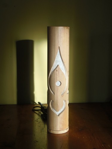 Lampada artigianale bambù - lampada, in
